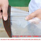 Verdicken Sie transparente wasserdichte Plane, regenfeste Gartenplane, klare Polyplane, Pflanzenabdeckung, Isolierung, Schuppentuch mit Ösen